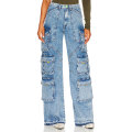 Street Relaxed Fit Distressed Graphic Women Jeans